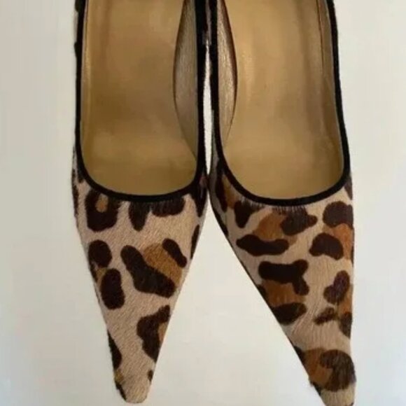 Vintage Y2K leopard print heels size US9 - Picture 1 of 3